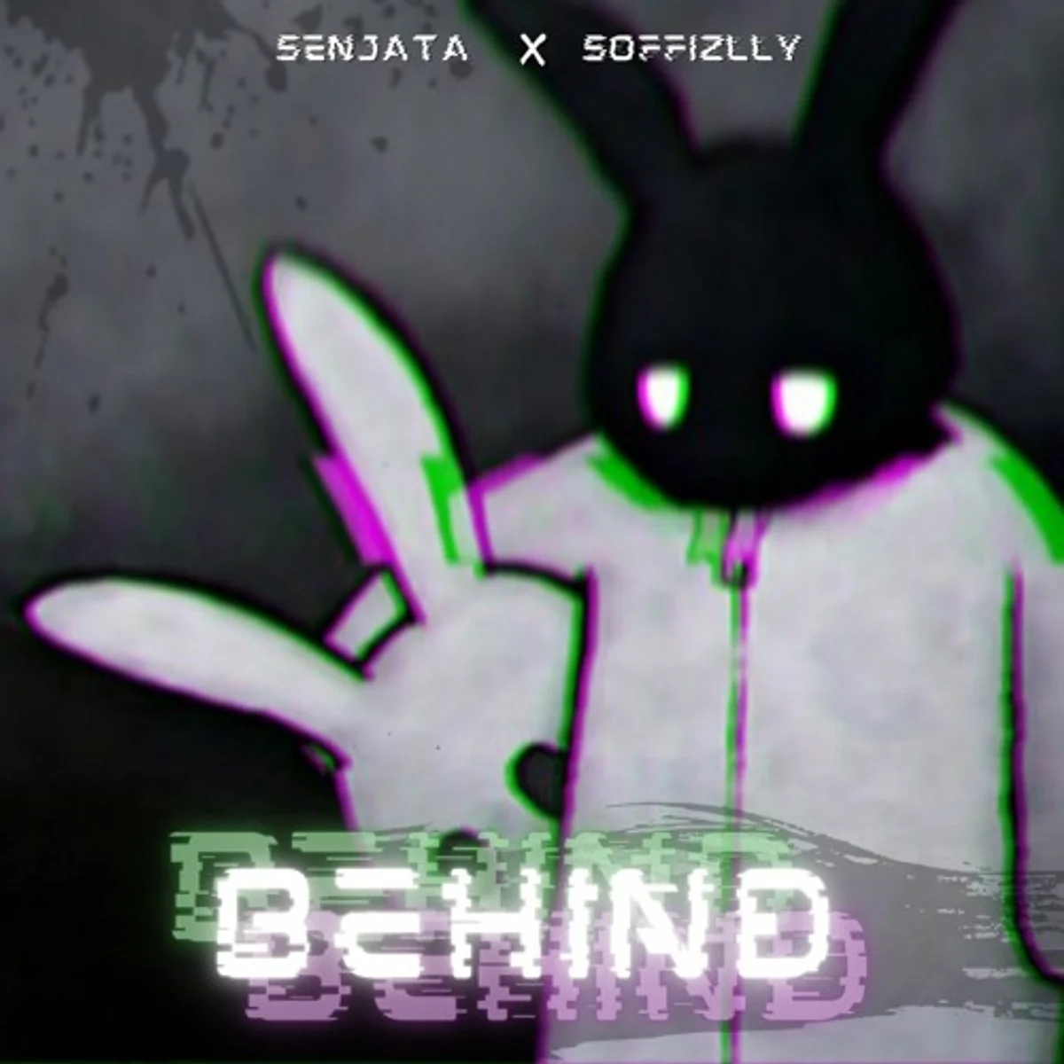 Behind artwork